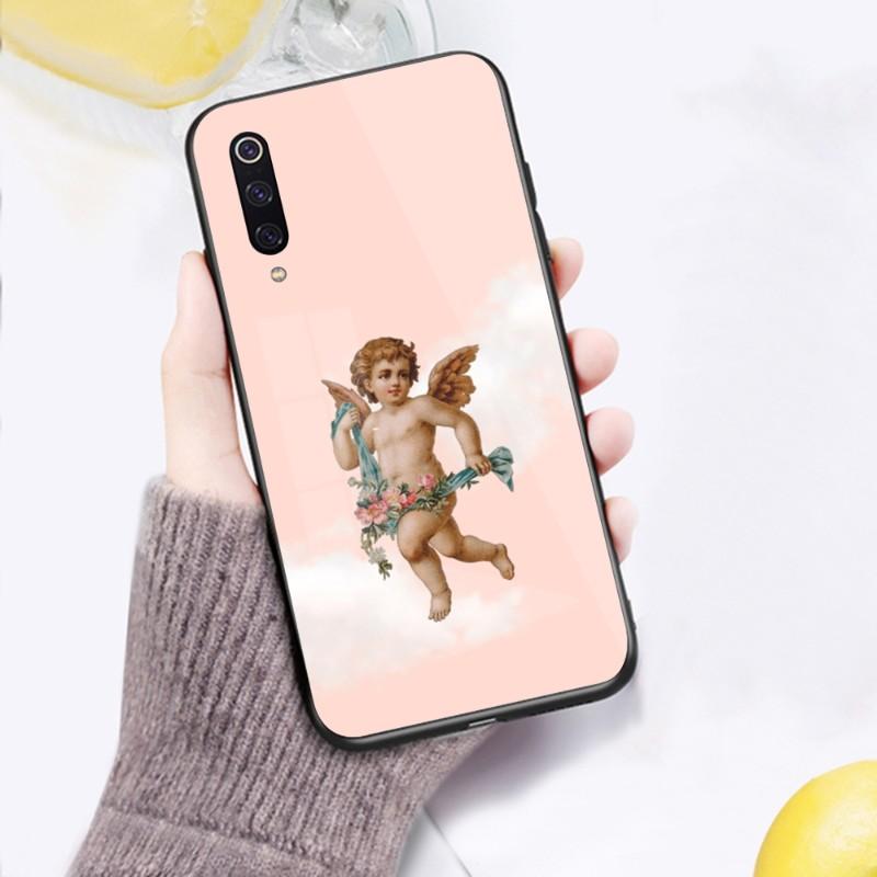 Cute Baby Angel Fioruccis Phone Case For Xiaomi 12 11T 10 9 Redmi Note 11 10 10S Pro Redmi 9 9A 8 Black PC Glass Phone Cover