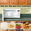 Microwave Rice Cooker Household Micro-Wave Oven Microwaveable Steamer Plastic Pasta Pot Microwaveable Rice Cooker