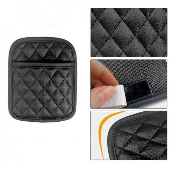 PU Leather Car Storage Pocket Holder Seat Back/Door/Center Console Organizer Bag