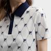 FILA Original Fashion Classic All Over Print Vintage Casual Elegant Simple Knit Polo Dress Women dresses F51W629307FZB