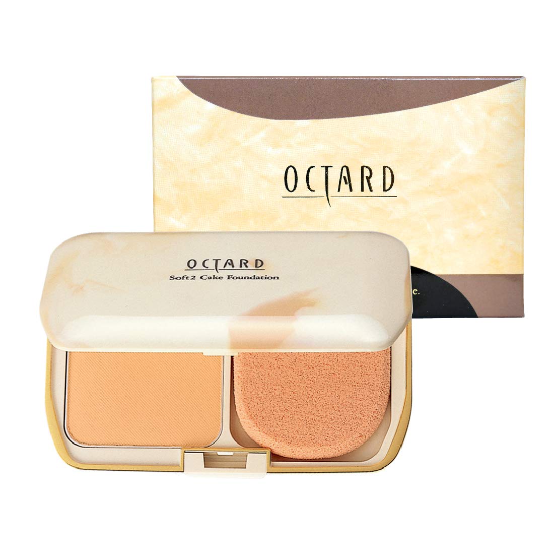 

Soft 2 Cake 750 Light Ochre Powder 10g Sponge Foundation, (Includes Puff) [Octade]