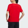 New Adidas FW23 Drop Shoulder Sleeve T Shirt Women's Light Scarlet IZ3139