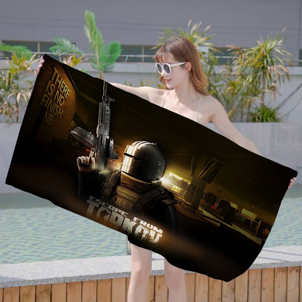 Game escapes from tarkovs Microfiber Blanket Quick Drying Beach Towels Oversized Printing Super Absorbent Pool Towel Blanket