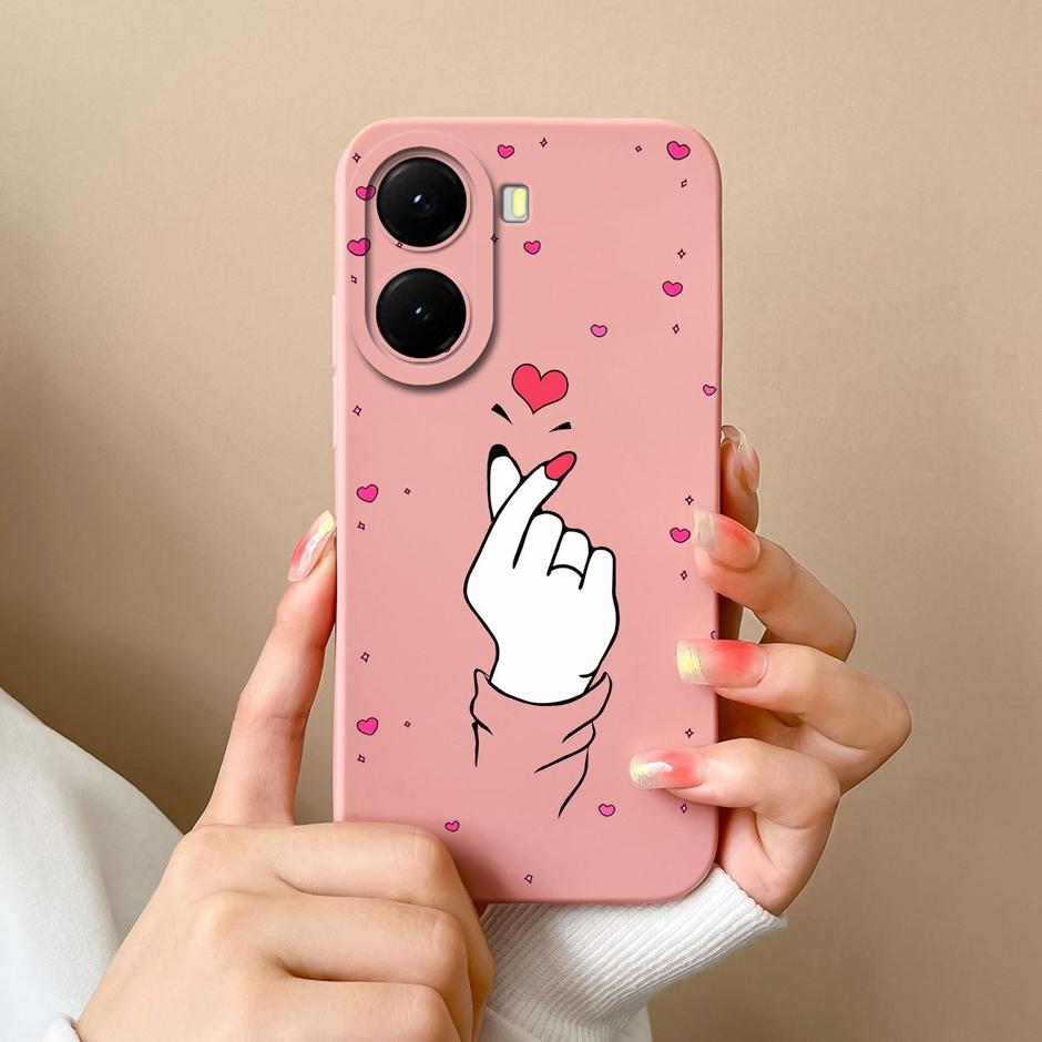 Cases For Xiaomi PocoX7 X7Pro Colorful Love Heart Girl Dustproof Drop-Resistant Portable Bumper For Xiaomi Poco X7 Pro Housing