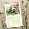 2026 Desk Calendar Animal Patterns Standing Flip Calendar Jan. 2026 - Dec. 2026 12 Monthly Calendar for Home Office
