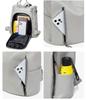 X-PASS Damen Rucksack aus PU-Leder, Businesstasche, Reise, Freizeit, A4 Format, Stilvoll, Für den Weg zur Arbeit, Braun, B88BRO