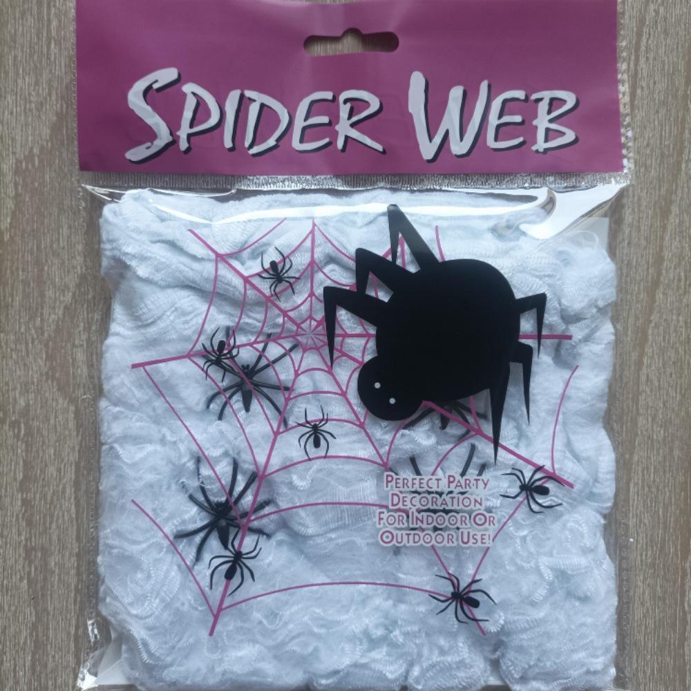 Halloween Spinnennetz Dekoration Requisiten: Baumwollgewebe 20 g, 40 g, 60 g, 100 g – Großes Lager verfügbar