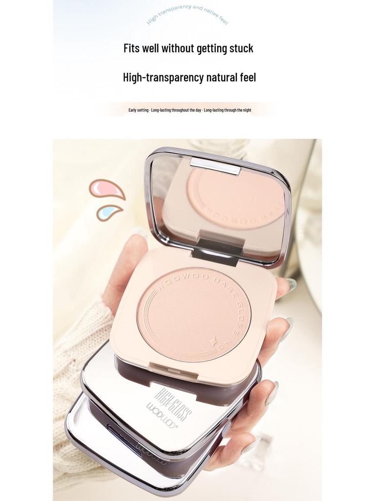 WODWOD Translucent Soft Focus Highlight Pressed Powder: Oil Control, Waterproof & Sweatproof, No Caking Concealer & Setting Foundation.