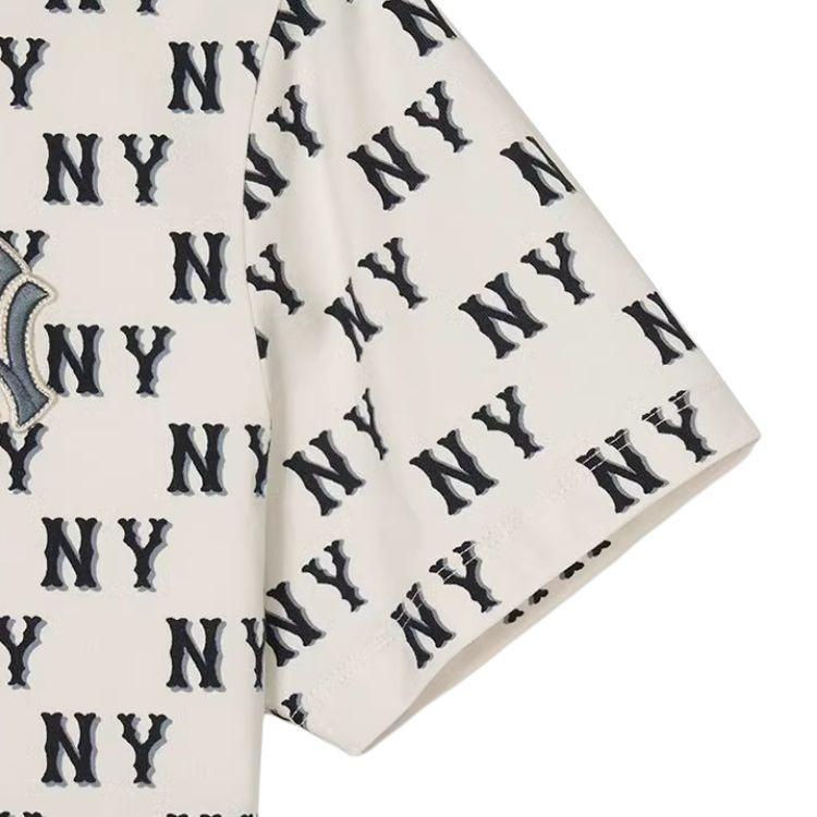New MLB New York Yankees T Shirt Women's Cream 3FTSM1843-50CRS