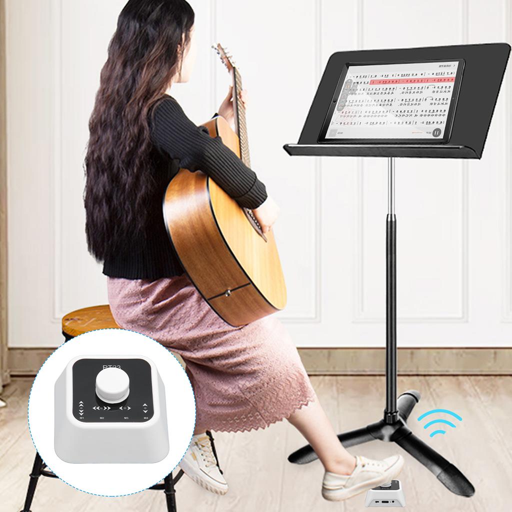 Page Turner Pedal Rechargeable Wireless Multimedia Controller Key for Tablet Phone