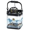 Improved Transparent Fishing Bucket with Non-Slip Rope, Perfect for Fishing, Easy To See Fish, Foldable Water Bucket