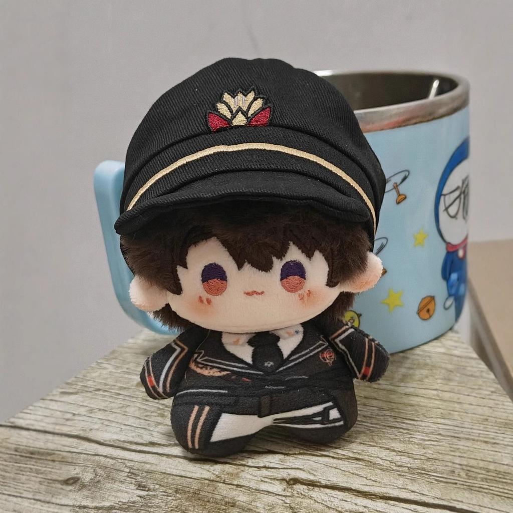 Anime Love and Deepspace Xia Yizhou 10cm Cotton Plush Doll with Removable Hat Stuffed Toy Birthday Gift