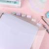 10Pcs Scrapbook Paper Storage Organizers Clear Scrapbook Paper Organizers with Sticky Indexes Tabs Holds Scrapbook Paper