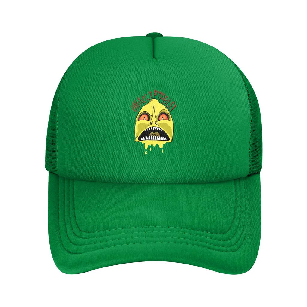 Unacceptable Scary Lemongrab  Trucker Cap Adult Hats Trucker Worker Cap Sun Hats Breathable Snapback Caps Mesh Baseball Cap