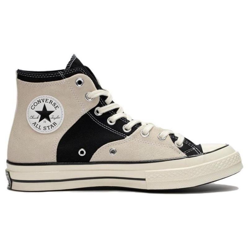 Converse Chuck 70 Unisex High Canvas Shoes Comfort Daily Wear Wear-resistant Breathable Off White Black A02763C