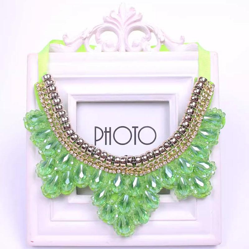 Colar Falso de Diamantes Colar de Gola de Cristal Removível Para Mulheres Gola Falsa Acessórios de Roupa Removíveis Nep Kraagie