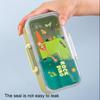 700ML Kids Bento Lunch Box Leak-proof Snack Box Cartoon BPA-Free Easy Carry Children Meal Prep Container with for School And Outdoor Adventures
