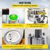 Button Maker Machine DIY Pin Badges Set, 25/32/37/44/58MM Badge Press Maker Machine with 100 Pcs Button Parts+Circle Cutter+Mold