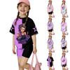 Conjunto de Ropa Estampada Suelta de Camiseta+Pantalones para Bebés Niñas Niños Recién Nacidos