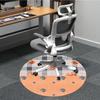 1 Stück Blumen-Karo-Korbstuhl-Teppich für das Büro, rutschfest, weich und langlebig, Büroteppich für die Innendekoration