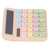 Calculator Solar Battery Powered 12 Digit 5 Inch LCD Display Round Large Keys Portable Calculator for Girls Kids  