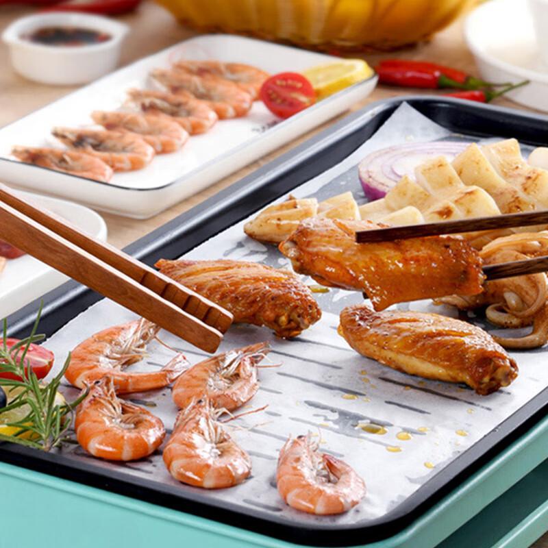 MEIJINJIA (MEIJINJIA) Oven Paper, 20*30cm*100 Sheets, Baking Paper, Silicone Oil Paper, Meat Roasting Paper, Grease-Proof Paper, Air Fryer Paper