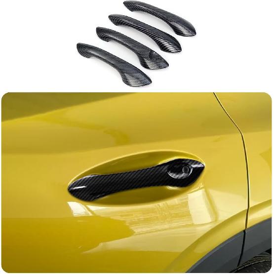 Car Accessories Fit for Chevrolet TRAX 2024 2025 2026 Exterior Door Handle Cover Trims (Without Smart Holes:Glossy Black) 4PCS ABS