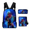 Classic Popular Vince Staples 3D Print 3pcs/Set Pupil School Bags Laptop Daypack Backpack Inclined Shoulder Bag Pencil Case