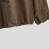 INCERUN Oversized Men Long Sleeve One Button Casual Loose Cardigan Thin Kimono Tops