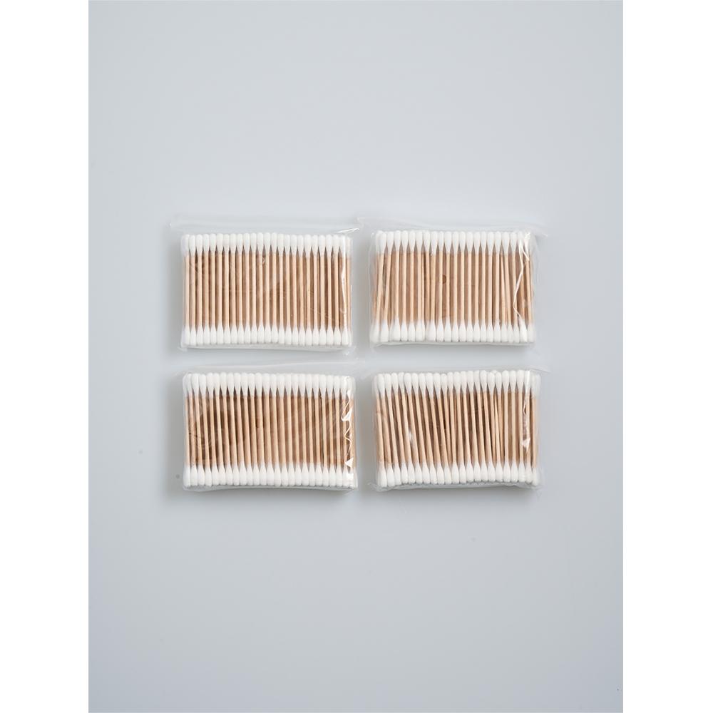 Daiso Wooden Stick Round Cotton Swabs  Pack Of 500