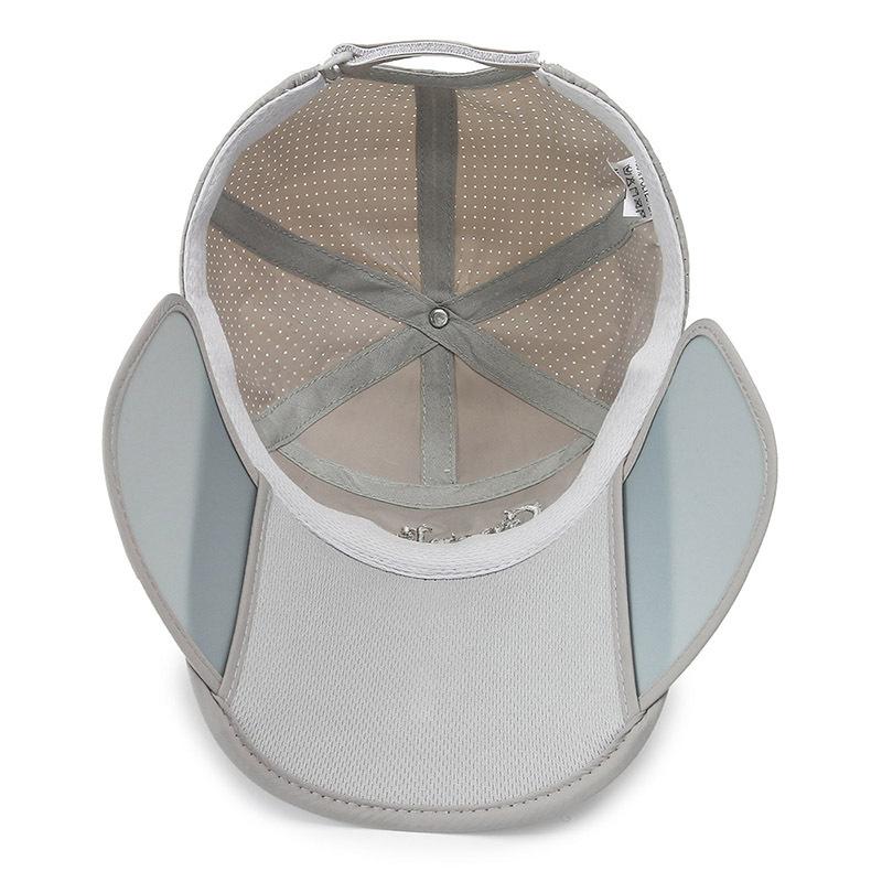 Retractable Extended Brim Hat Men's Summer Breathable Fishing Cap Men's Shade Fishing Sun Protection Baseball Cap