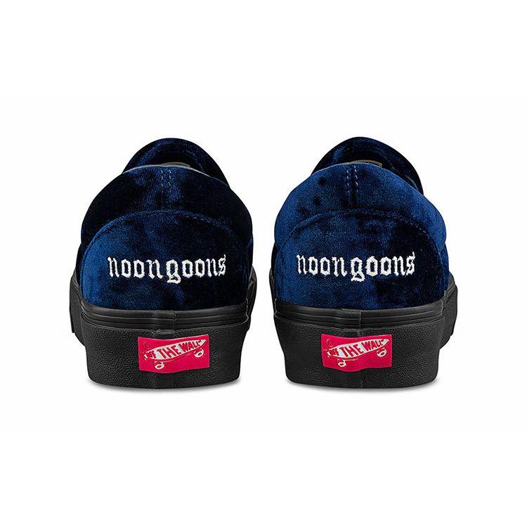 Noon Goons x Vans Classic Slip-On VLT LX Black Velvet Unisex Sneakers VN0A3QXY5VF