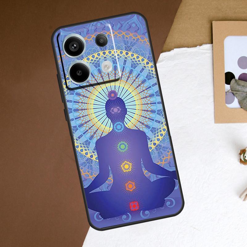 Mandala Chakra Insist Yoga Case For Redmi Note 13 Pro Plus 9 10 11 12 Pro 9S 10S 11S 12S Cover For Redmi 12 C 10C 13C