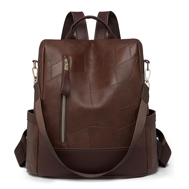 Rucsac Retro de Mare Capacitate pentru Femei, Modă Nouă 2024, Geantă Versatilă Casual și Simplă de Umăr