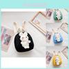 Adorable Children's Mini Backpack Soft Plush Rabbit Design Lightweight Shoulder Bag