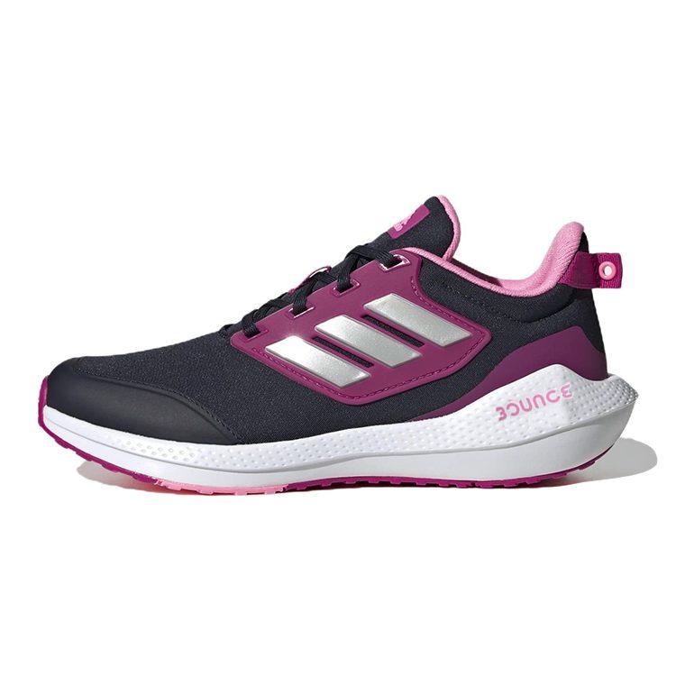 adidas EQ21 Slip Resistant Cushioning Abrasion Resistant Low Top Kids' Running Shoes Silver Pink Teenagers GZ2306