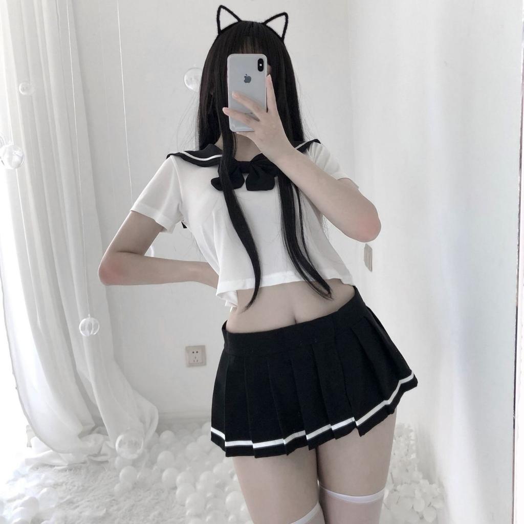 Sexy lingerie sex uniform seduction JK cute wind free suit