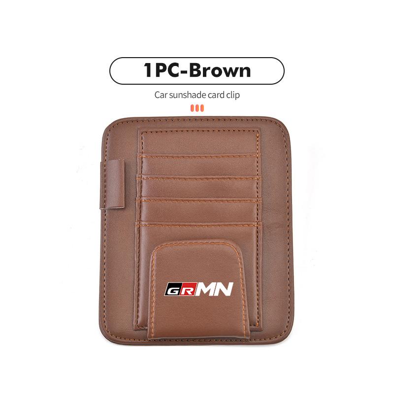 For Toyota Car Sunshade Card Package Holder Sunglasses Ticket Card Clip GR Yaris Corolla Prius Aqua Vios Mirai Hilux Auris CHR
