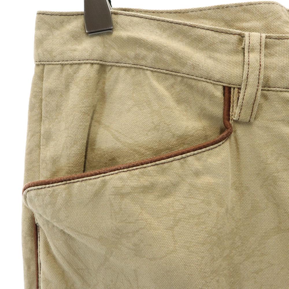 GAULTIER HOMME made in Japan Overall handle Long pants 79 Brown Men's Used