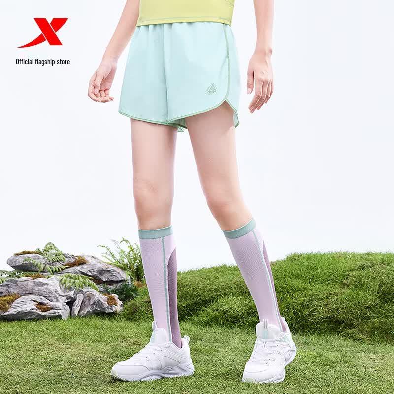 Xtep Women's Ice Silk Cooling Athletic Shorts