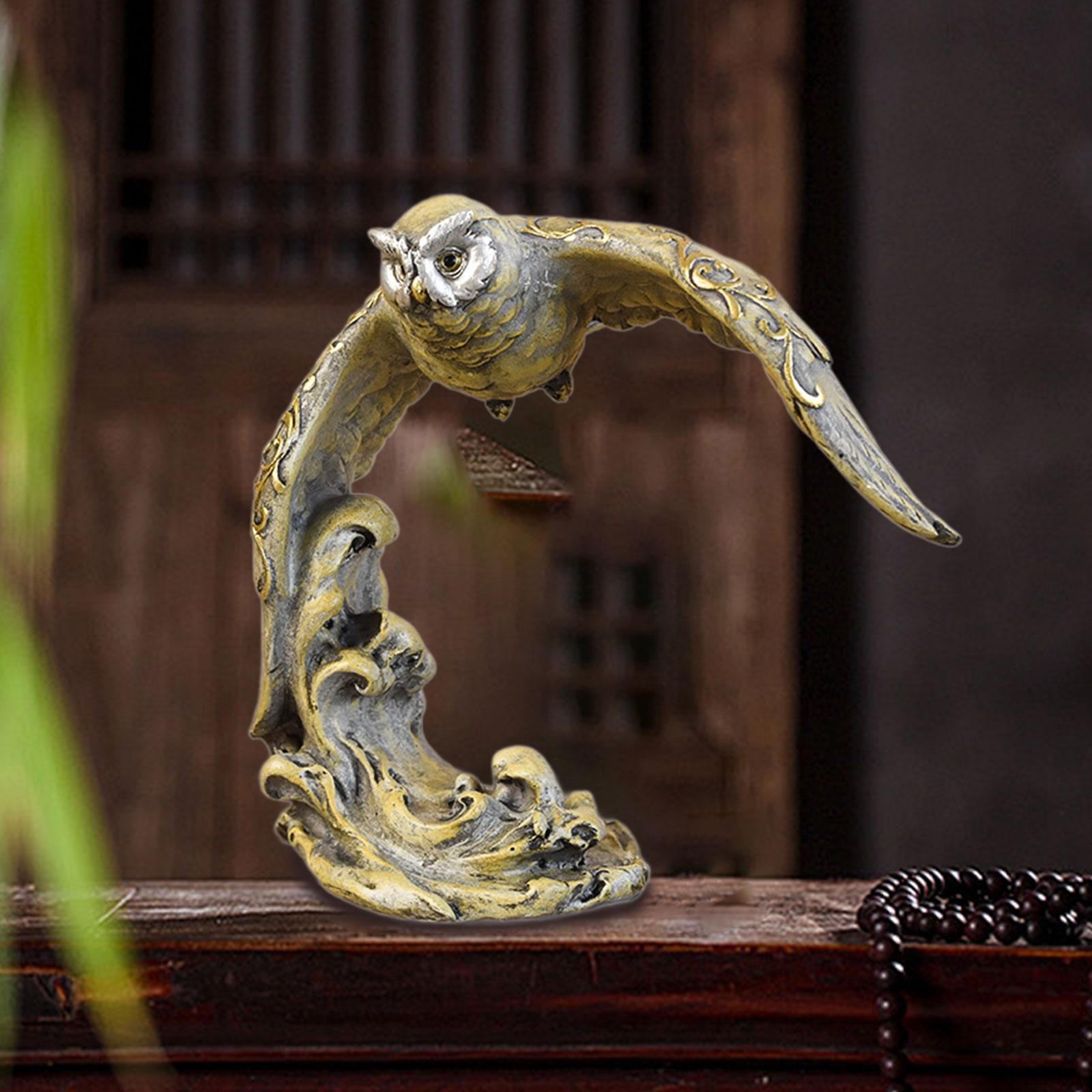 

Элегантная фигурка совы, элемент домашнего декора Bronze Flying