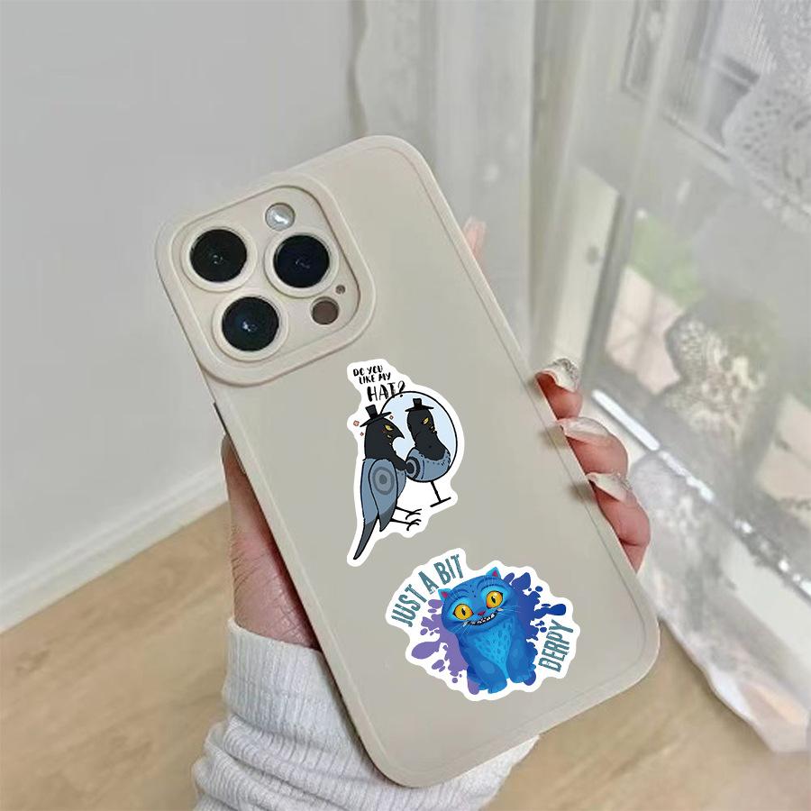 56PCS Cute KPop Demon Hunters Stickers Derpy Tiger Decals for Phone Laptop Suitcase Notebook Skateboard Waterproof Stickers