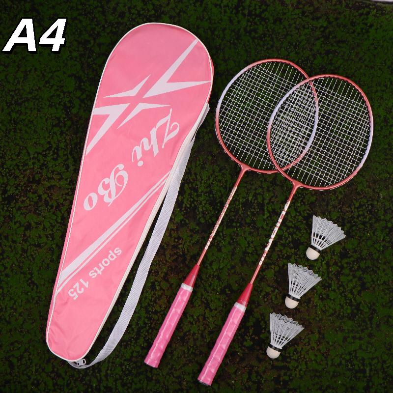 Neues 1Set Anfänger Badminton Professionelles Training Langlebiger Freizeit-Sport Schläger Langlebiges Badminton Schläger Set