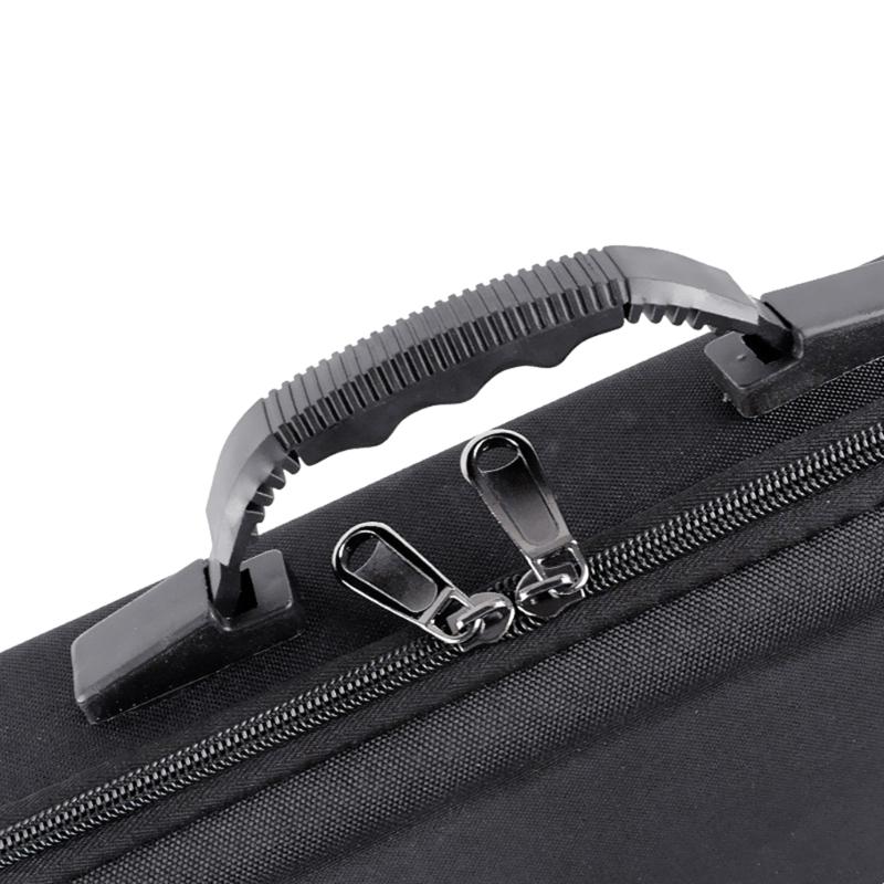 Outdoor Angeltaschen EVA Stoßfeste Angelruten- und Rollentragetasche mit Riemen Rutenaufbewahrungstasche Umhängetasche Tragbar