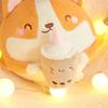 30cm Cute fat Corgi Plush Toy Cartoon Animal Pillow Stuffed Soft Cup Milk Tea Boba Plushie Doll For Children Girls Gifts