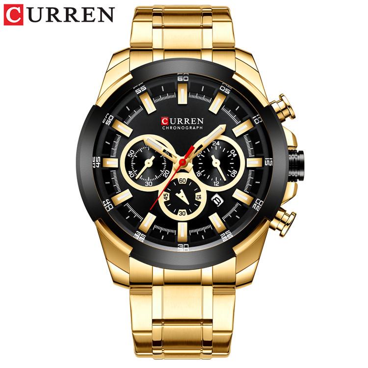 

CURREN 8361 Men s Six-Hand Calendar Watch - European & American Style, Business Waterproof Quartz Wristwatch.