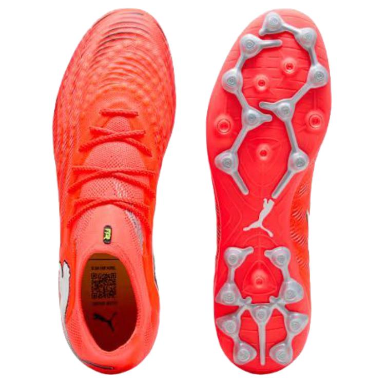 Puma Future 9 Ultimate Comfortable Soft MG (Rubber Short Studs) Artificial Grass Lightweight Football Shoes Unisex Football Shoes Orange 108897-01