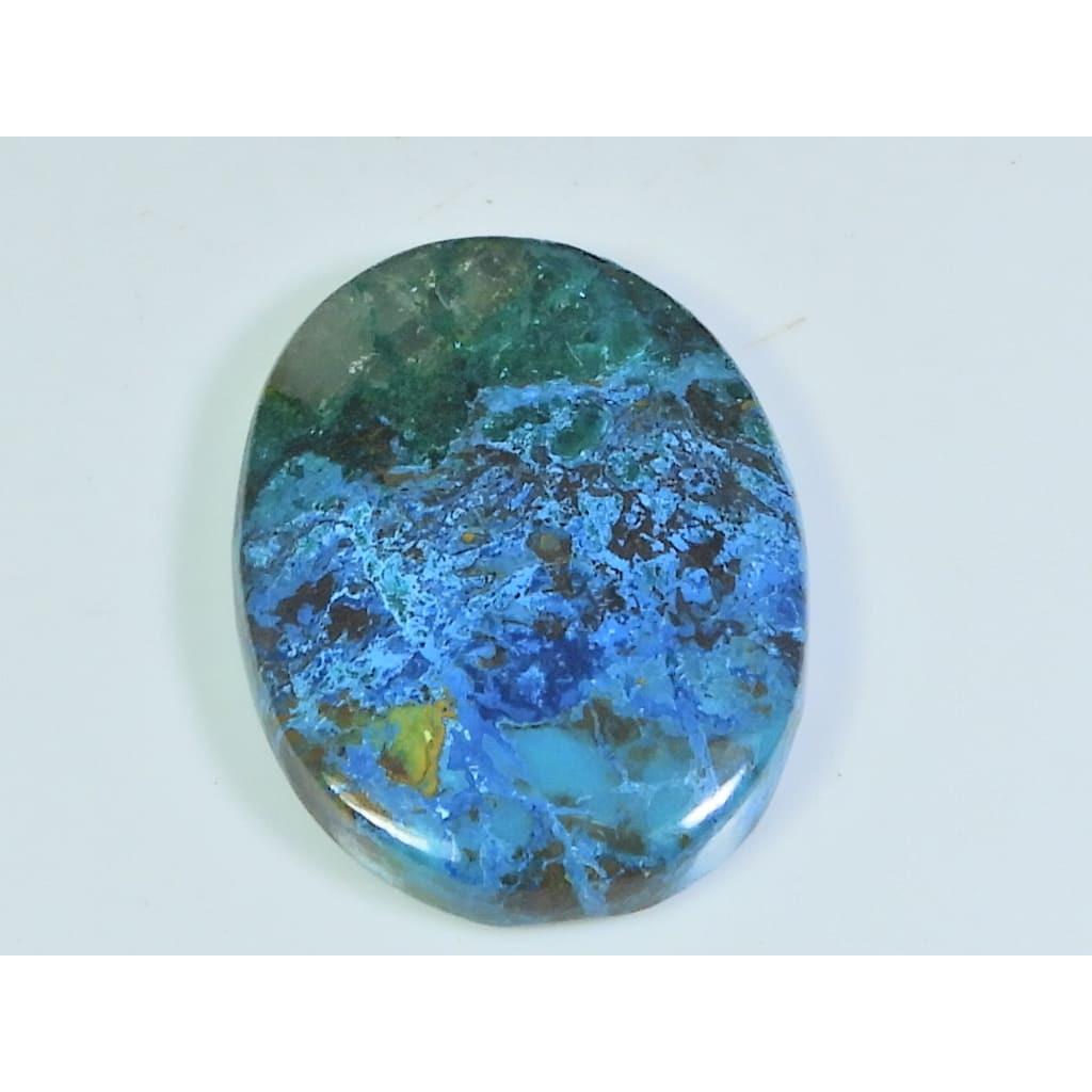 28X37X06MM Natural Shattuckite Oval Shape Cabochon Loose Gemstone 69Cts. D-142