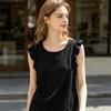 Women Tops Loose Fit Ruffle Sleeve Vest