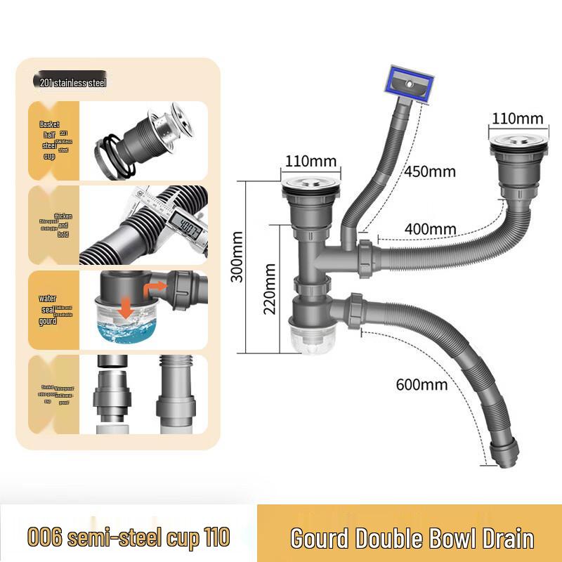 Kitchen Sink Drainer Assembly